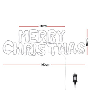 1.6M Christmas Lights Motif 360 LED Rope Light Outdoor Decoration Jingle Jollys - SportZone.co.nz