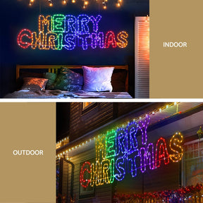 1.6M Christmas Lights Motif 360 LED Rope Light Outdoor Decoration Jingle Jollys - SportZone.co.nz