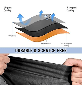 17-19ft Boat Cover Trailerable Marine Grade 600D Black - SportZone.co.nz