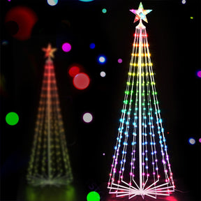 1.8M Christmas Tree 265 LED RGB Fairy Lights Jingle Jollys - SportZone.co.nz
