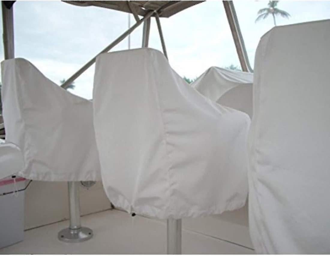 2-Pack Covers, Waterproof Outdoor Covers for Pedestal Pontoon Captain Boat Bench Chair Covers, Oxford Fabric Helmsman Chair Covers - Perfect - SportZone.co.nz