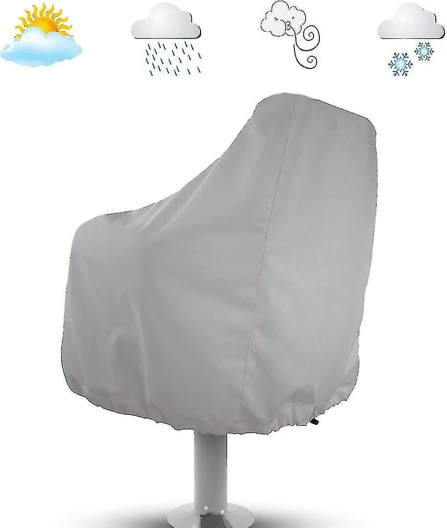 2-Pack Covers, Waterproof Outdoor Pedestal Pontoon Captain Boat Bench Chair Covers, Oxford Fabric Rudder Chair Covers - Perfect - SportZone.co.nz