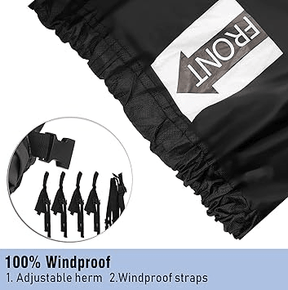 20-22ft Boat Cover Trailerable Marine Grade 600D Black - SportZone.co.nz