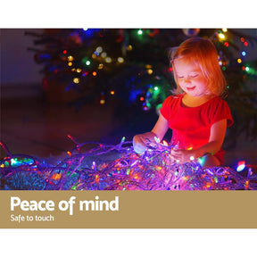 20M Christmas Lights Icicle Light 800 LED Multi-coloured Jingle Jollys - SportZone.co.nz