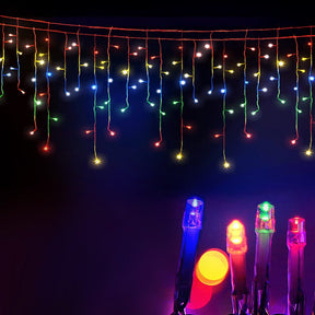 20M Christmas Lights Icicle Light 800 LED Multi-coloured Jingle Jollys - SportZone.co.nz