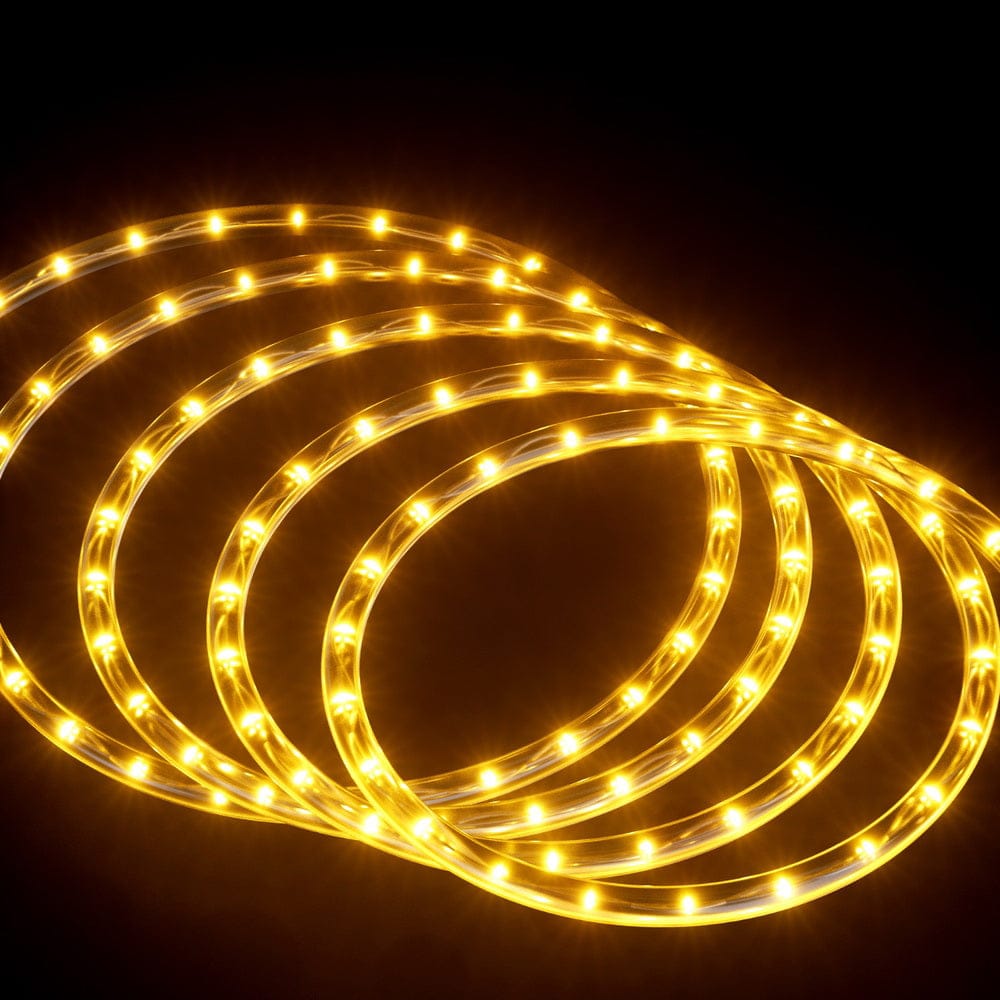 20M Christmas Lights String Rope Light Decorations 600 LED Warm Jingle Jollys - SportZone.co.nz