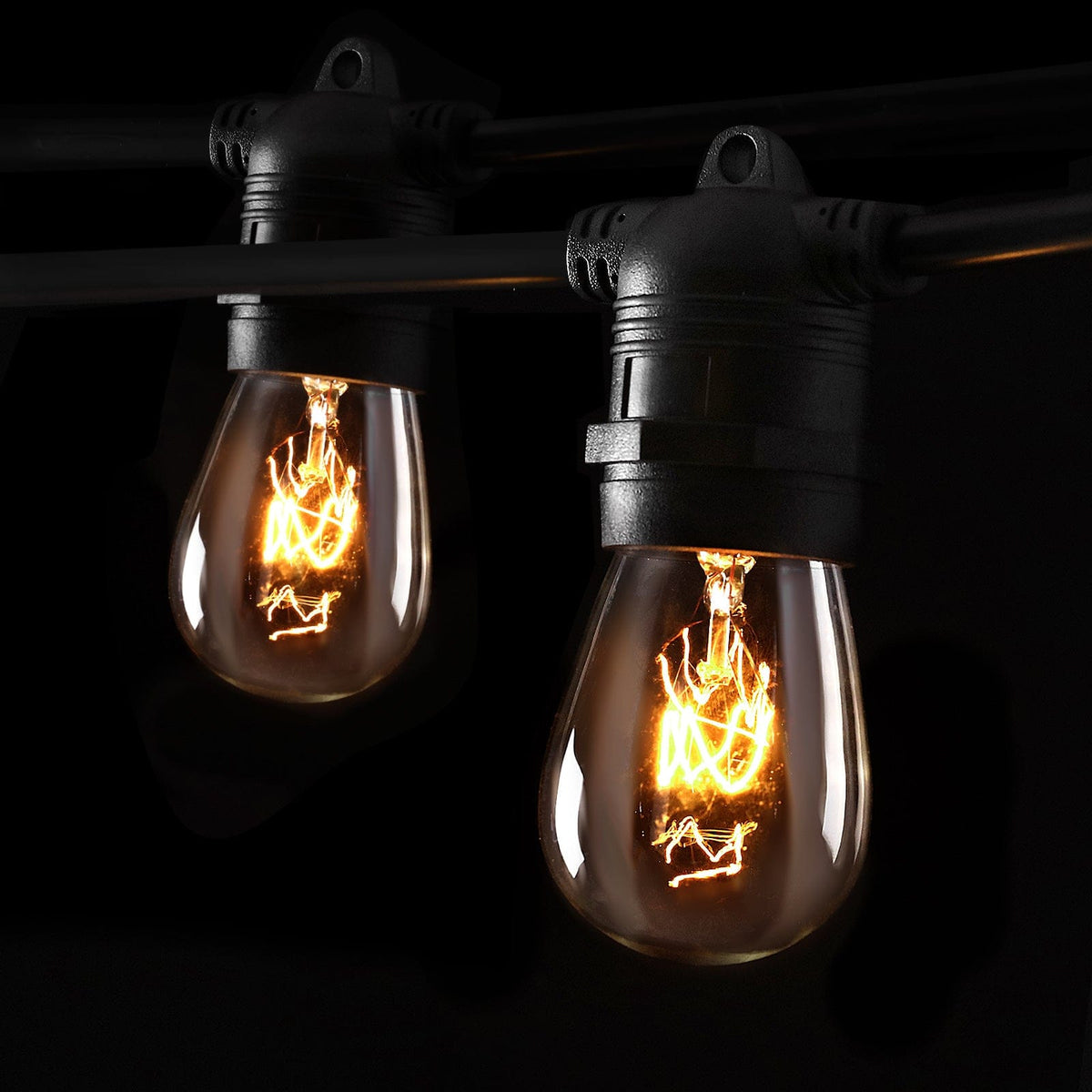 20m LED Festoon String Lights Outdoor Christmas Wedding Waterproof Garden Decor - SportZone.co.nz