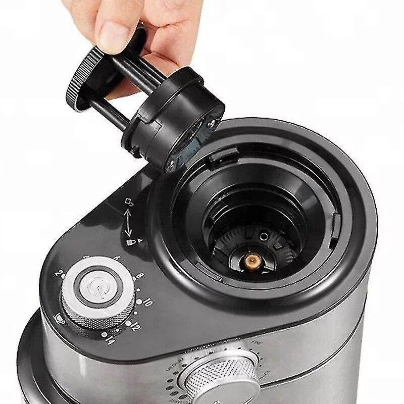 220V Flat Wheel Electric Burr Coffee Grinder Machine - High Efficiency Mill - SportZone.co.nz