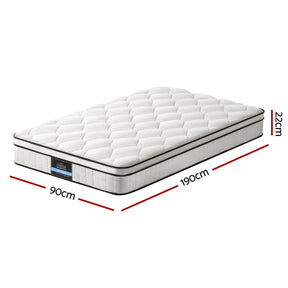 22cm Giselle Mattress Single Size - SportZone.co.nz