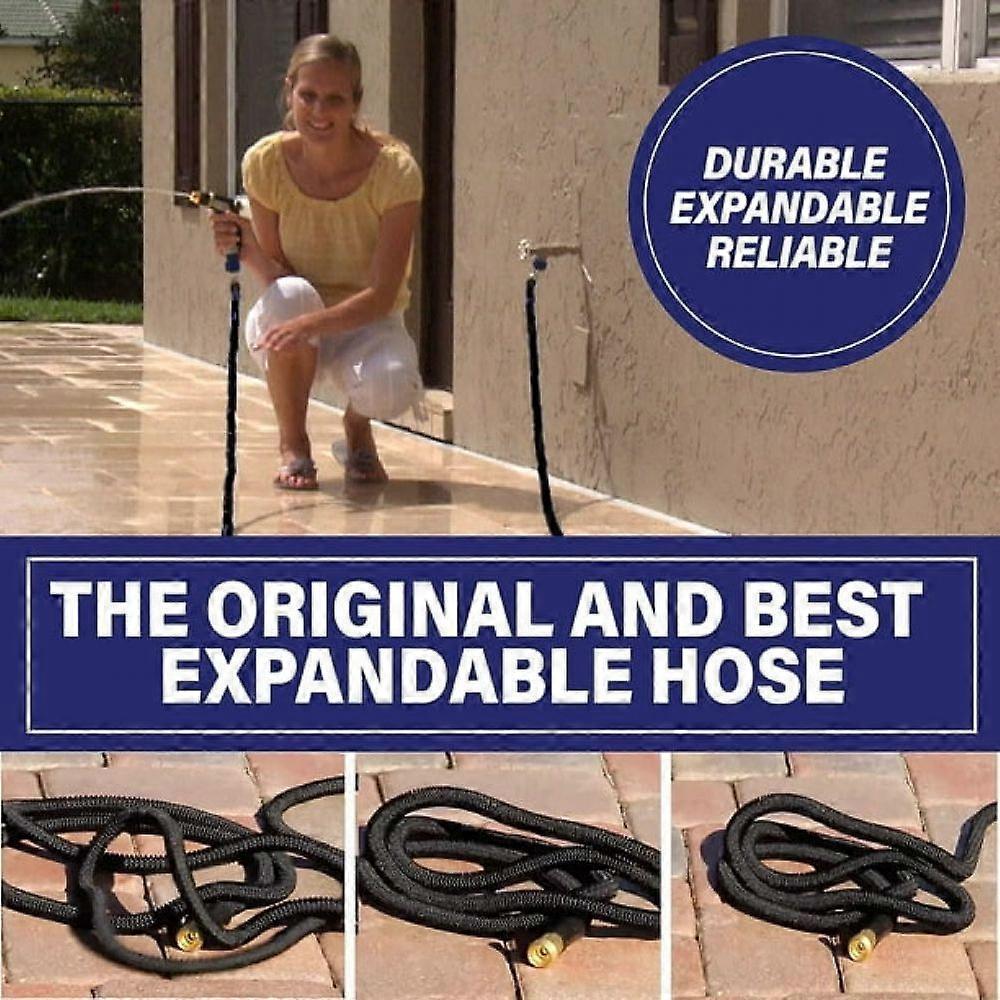 25ft Garden Hose - Lightweight Flexible Water Hose 5m-15m Range - SportZone.co.nz