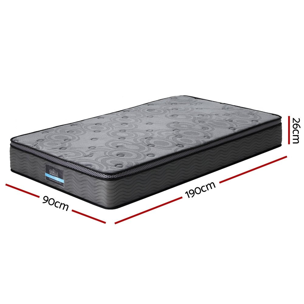 26cm Mattress Bed Giselle Single - SportZone.co.nz
