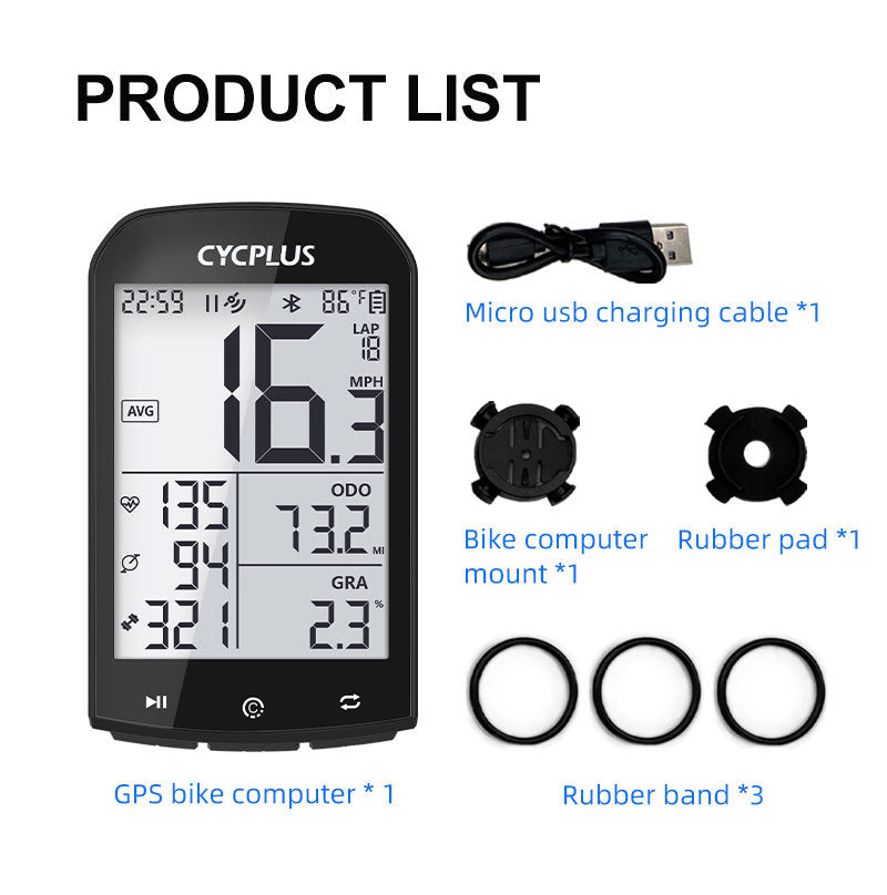 CYCPLUS M1 Racer Plus Bicycle GPS Stopwatch Cycling Computer Speedometer Odometer Bluetooth ANT+