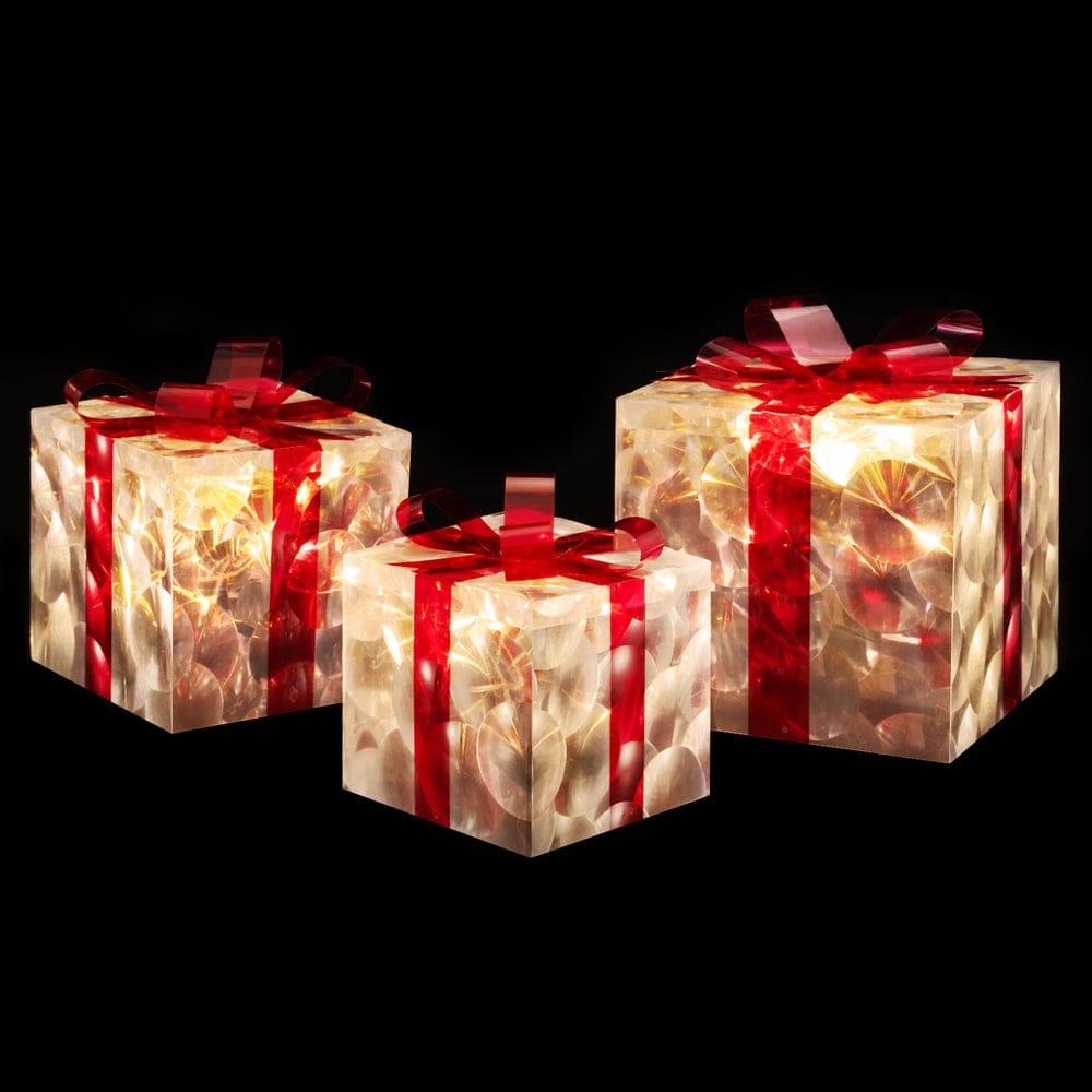 3 PCS Christmas Lights 70 LED Fairy Light Gift Box Jingle Jollys - SportZone.co.nz