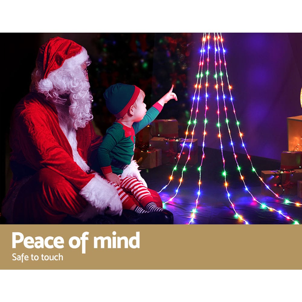 320 LED 5M Christmas Lights Solar String Fairy Light Jingle Jollys - SportZone.co.nz