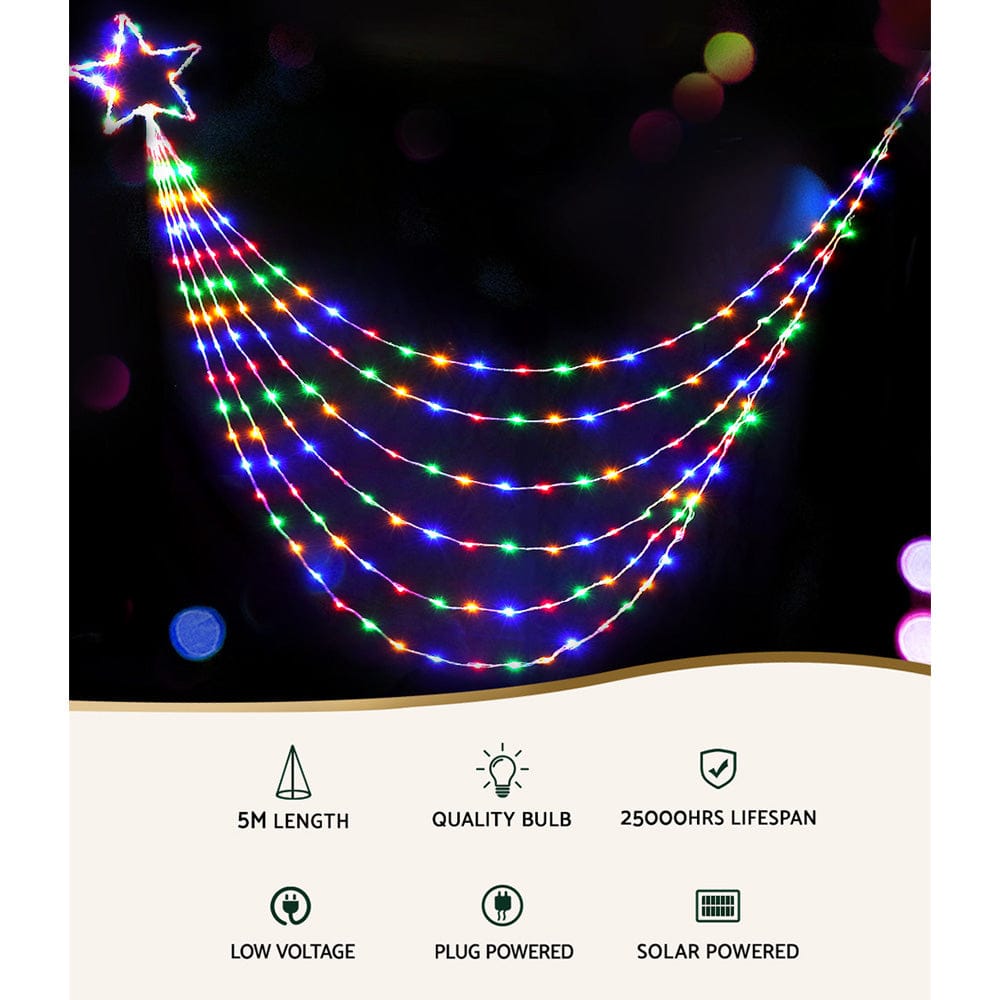 320 LED 5M Christmas Lights Solar String Fairy Light Jingle Jollys - SportZone.co.nz