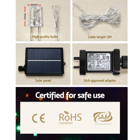 320 LED 5M Christmas Lights Solar String Fairy Light Jingle Jollys - SportZone.co.nz