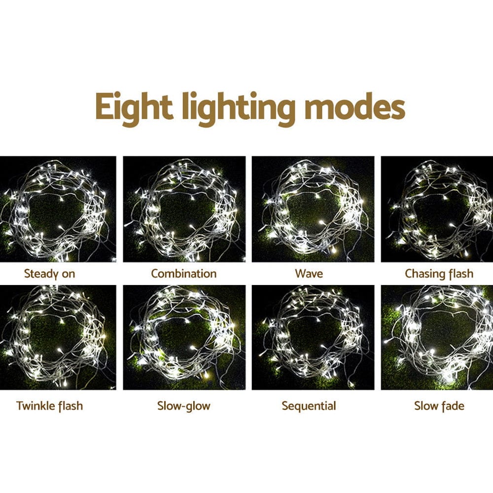 3X6M Christmas Lights Curtain Light Cool White 600 LED Jingle Jollys - SportZone.co.nz
