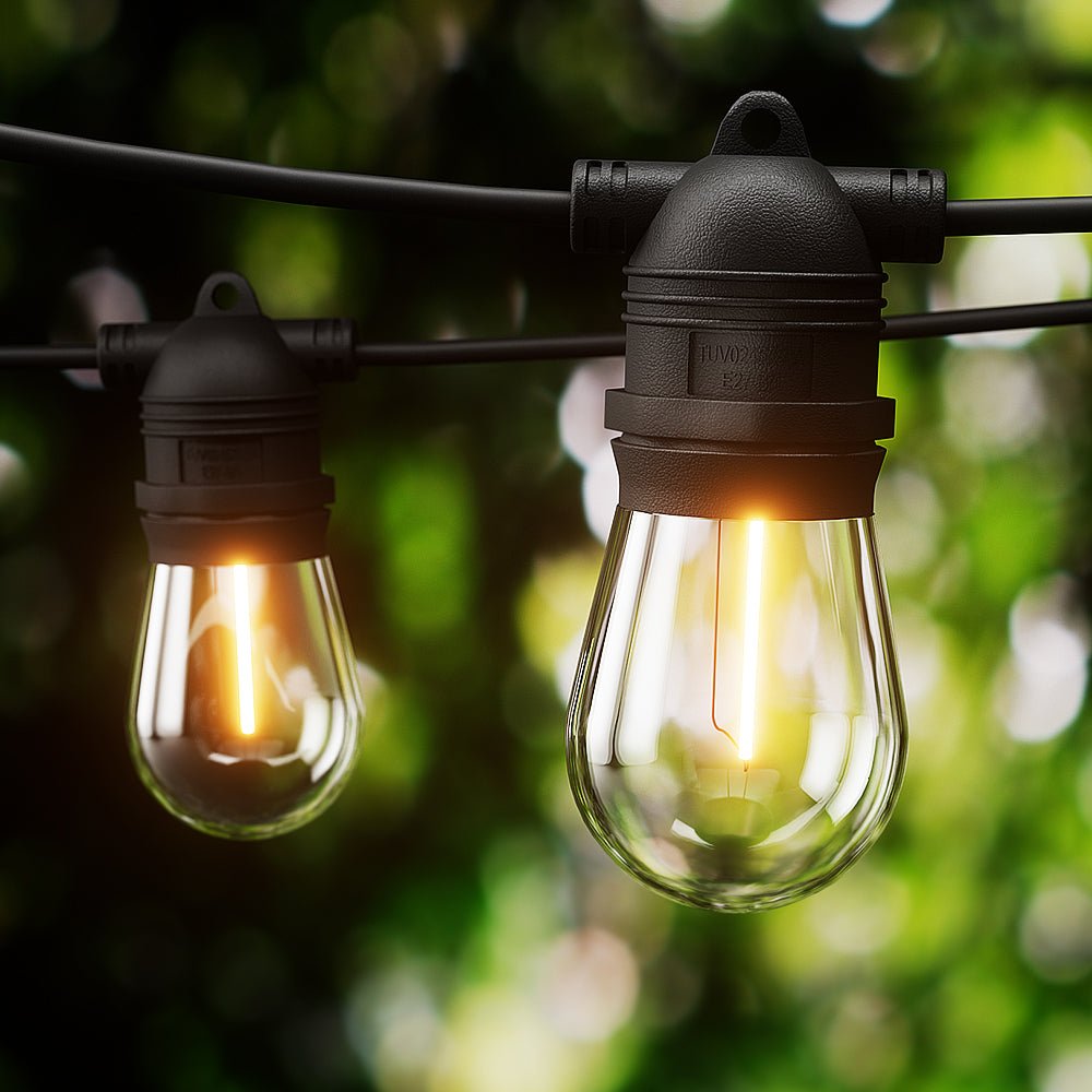 50m Festoon Lights Christmas Fairy String Lights Outdoor Party Garden Decor - SportZone.co.nz