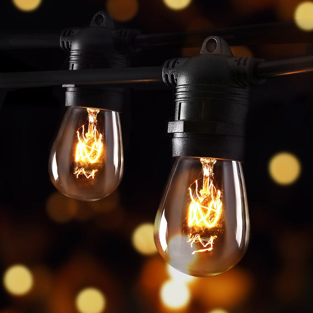 56m LED Festoon String Lights Outdoor Christmas Wedding Waterproof Garden Decor - SportZone.co.nz