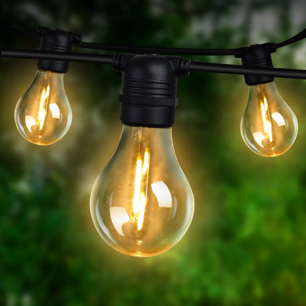 59m LED Festoon String Lights Outdoor Christmas Decorations Wedding Garden Party - SportZone.co.nz