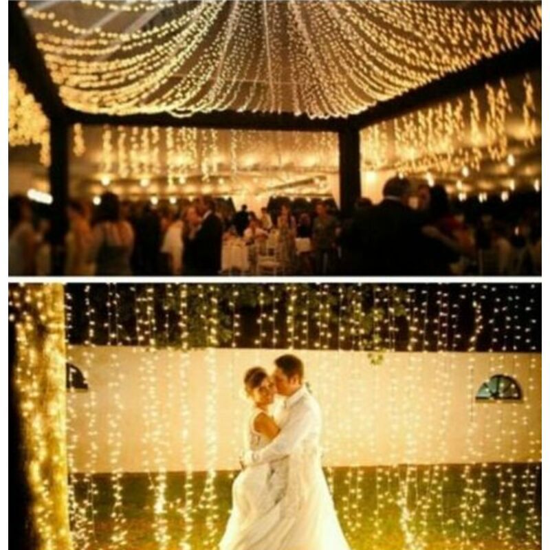 600 LED String Lights Carnival Wedding Outdoor Indoor Garden Lighting warm White, 100M - SportZone.co.nz
