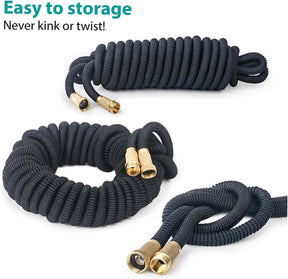 75FT Expandable Garden Hose NZ – 8 Spray Modes, Flexible Water Hose with Shut - Off Valve - SportZone.co.nz