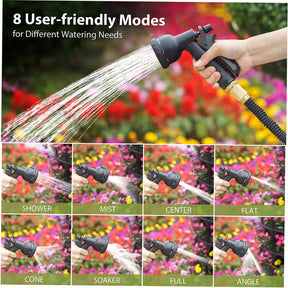 75FT Expandable Garden Hose NZ – 8 Spray Modes, Flexible Water Hose with Shut - Off Valve - SportZone.co.nz