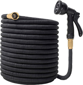75FT Expandable Garden Hose NZ – 8 Spray Modes, Flexible Water Hose with Shut - Off Valve - SportZone.co.nz