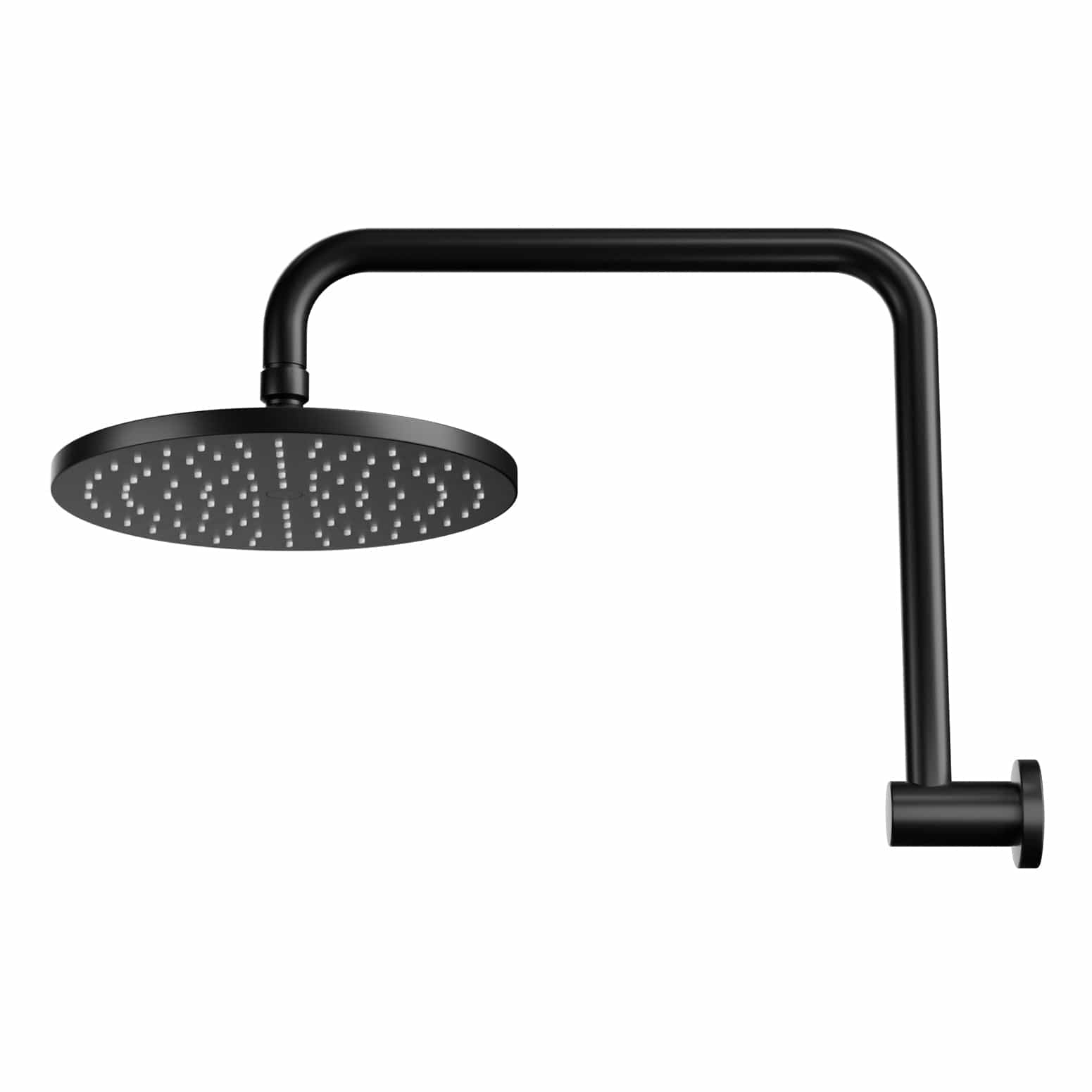 9'' Rain Shower Head Overhead High - pressure Swivel Black - SportZone.co.nz