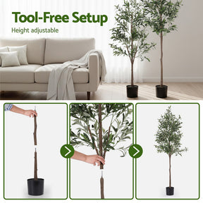 Artiss 180cm Artificial Olive Tree Faux Trees Indoor Decor Artificial Plants Lifelike Plant 1.8M