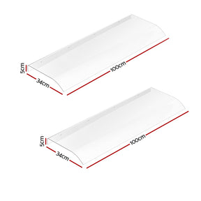 Instahut Window Door Awning 0.4mx2m Transparent
