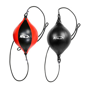 PU Leather Boxing Punching Bag Pear Boxing Bag Inflatable Boxing Speed Bag Double End Training Reflex Speed Balls