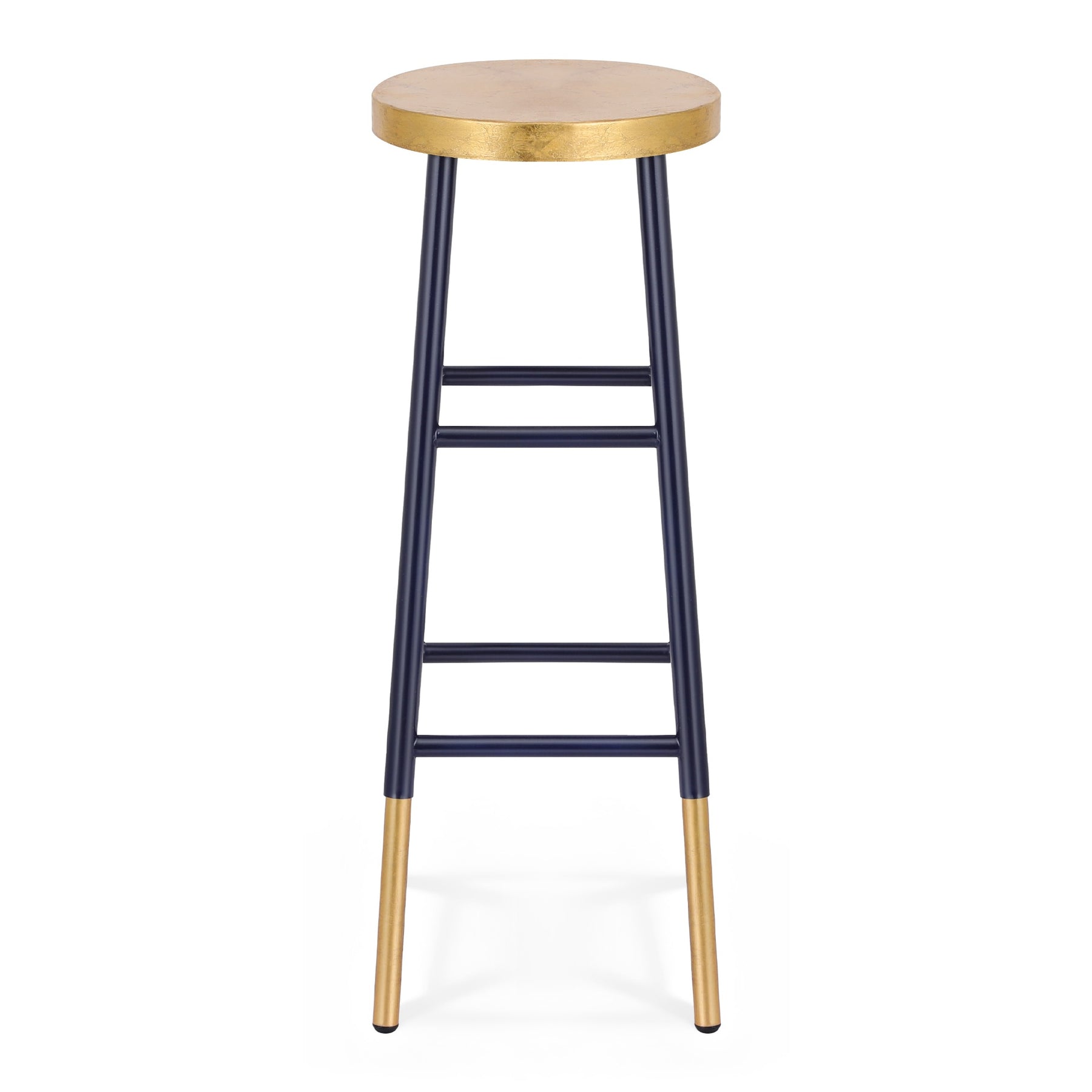 Artiss Bar Stools Metal Gold Navy