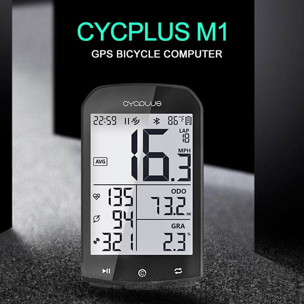 CYCPLUS M1 Racer Plus Bicycle GPS Stopwatch Cycling Computer Speedometer Odometer Bluetooth ANT+