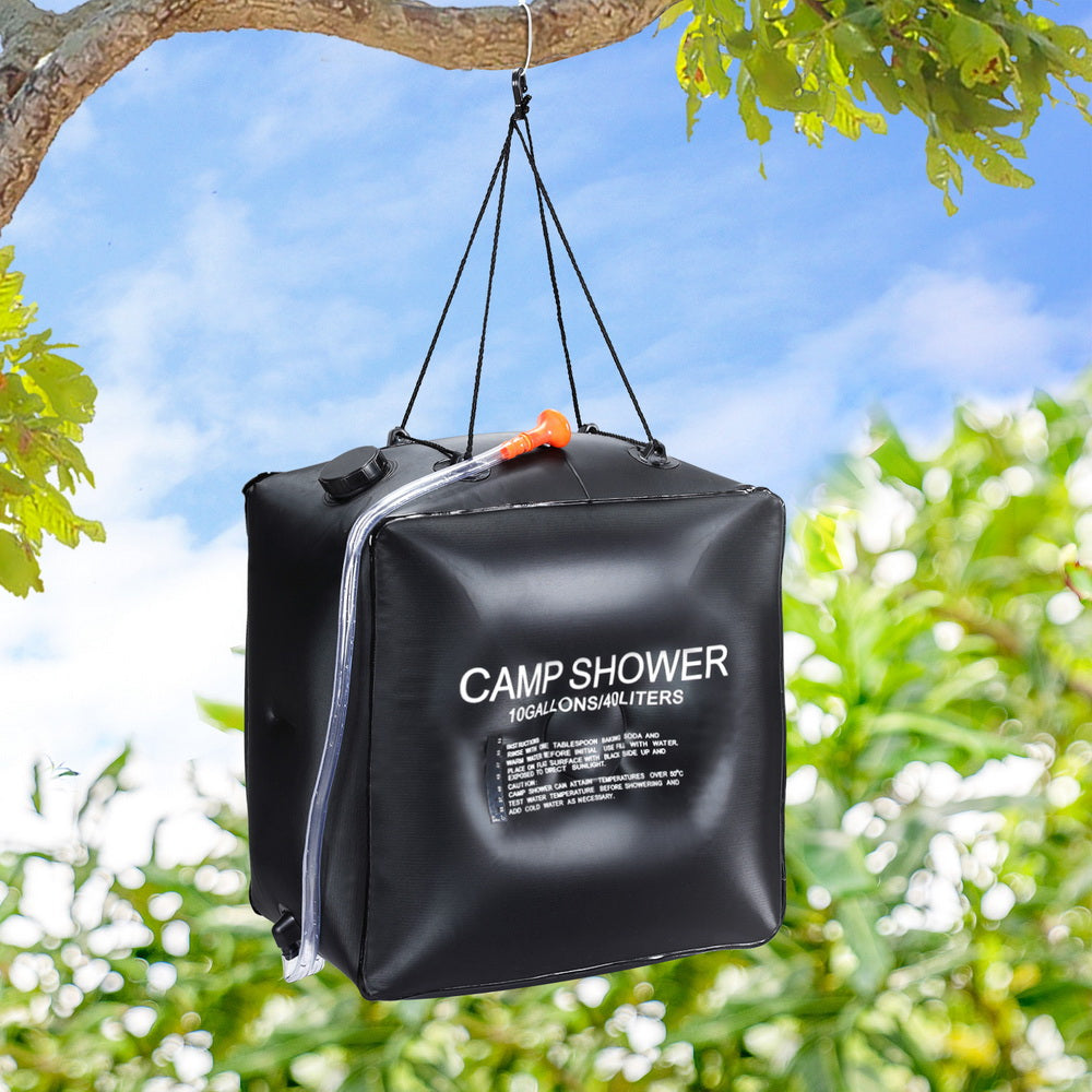 Weisshorn Camping Shower Bag 40L Black