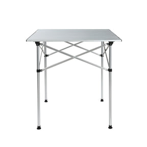 Weisshorn Folding Camping Table 70CM Roll Up Outdoor Picnic BBQ Aluminium Desk