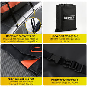 Giantz RoofTop Cargo Bag Car Luggage Carrier Universal 15 Cubic Ft