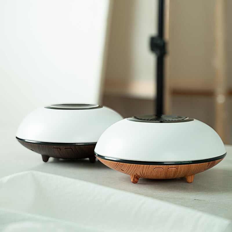 UFO Humidifier: Experience Large Capacity Comfort, Colorful Aromatherapy, Air Purification, and Silent Desktop Serenity.