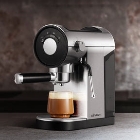 Devanti 20-Bar Espresso Cafe Maker- Crafted for Barista-Quality Coffee