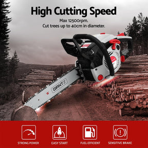 Giantz 42CC Petrol Chainsaw 16” | Powerful & Durable
