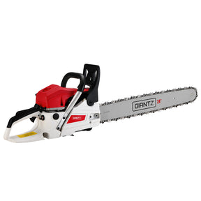 Giantz Chainsaw Petrol 62CC 24" Bar Commercial E-Start Pruning Chain Saw