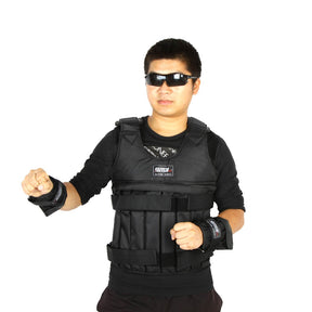 SUTEN Weighted Vest: Adjustable and Comfortable for Boxing and Fitness.