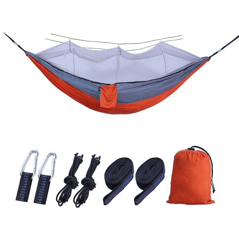 Bourette Spinning 210T Nylon Hammock: Your Ultimate Outdoor Anti-Mosquito Haven