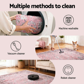 Artiss Floor Rug 240X340cm Large Washable Area Rug Vintage Living Room Carpet