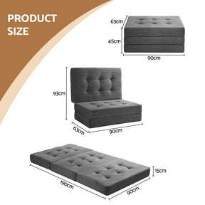 Giselle Folding Mattress 15cm | Single Foam Guest Bed