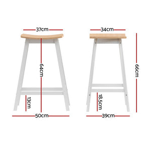 Artiss 4x Bar Stools Wooden Chairs Oak