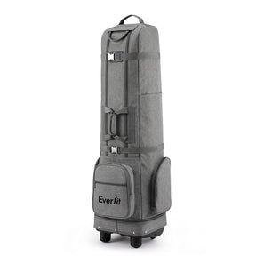 Everfit Golf Travel Bag Flight Cover Foldable Soft Case Wheels Grey
