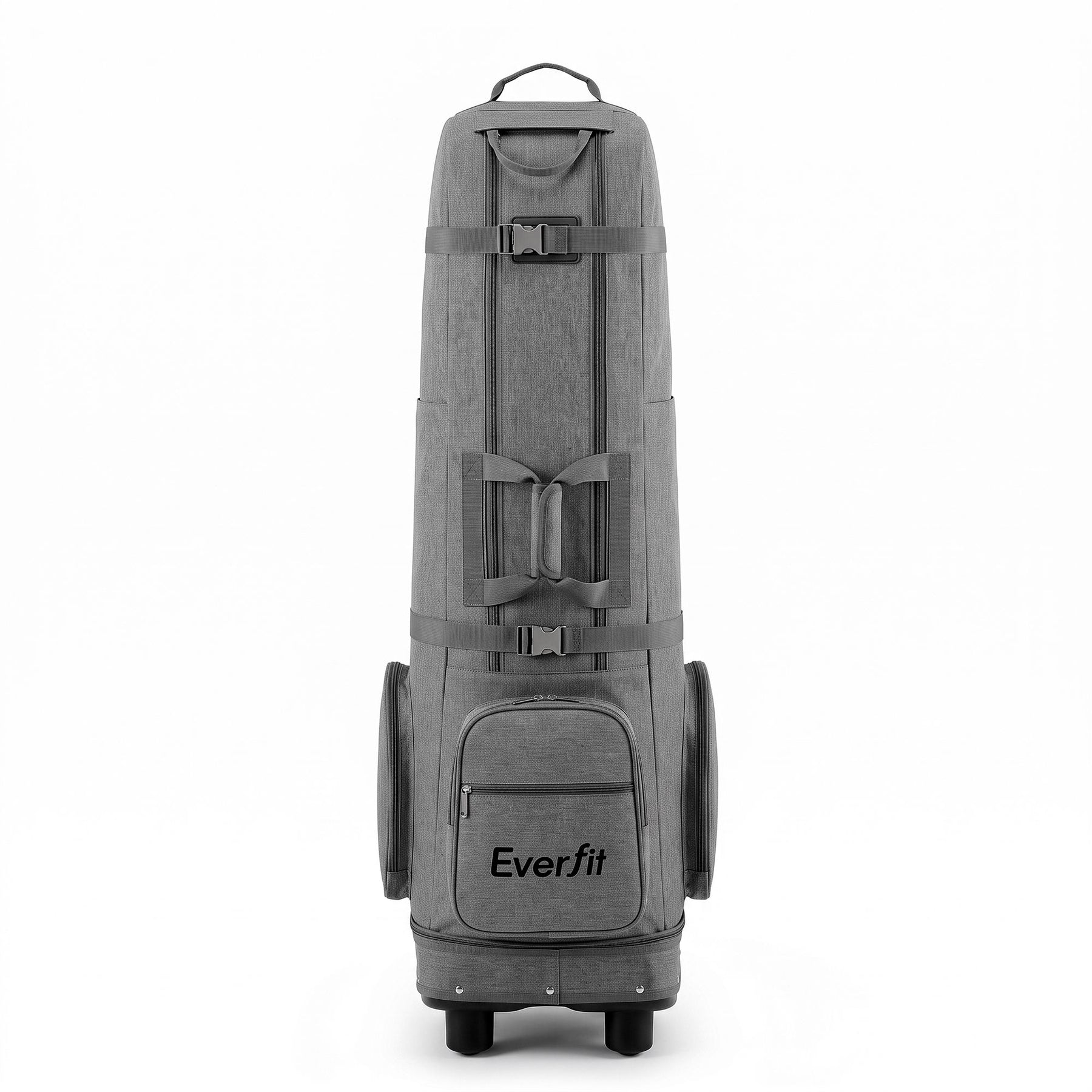 Everfit Golf Travel Bag Flight Cover Foldable Soft Case Wheels Grey