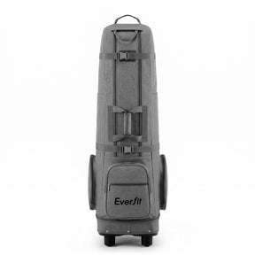 Everfit Golf Travel Bag Flight Cover Foldable Soft Case Wheels Grey