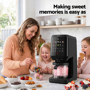Devanti 10-in-1 Ice Cream Maker Machine Homemade Gelato Sorbet Smart Portion Control Custom Mix-Ins